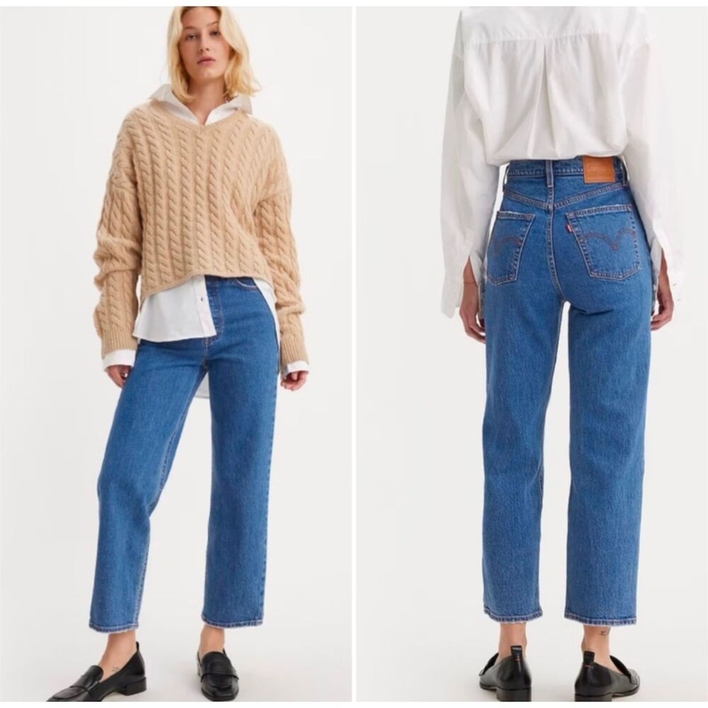 Ribcage Straight Ankle Jeans (plus) - Blue | 's® NL